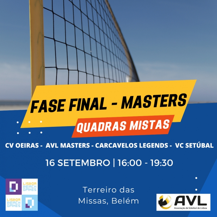 FASE FINAL - MASTERS (Quadras Mistas) FASE FINAL - MASTERS (Quadras Mistas)