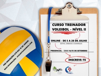 Associação de Voleibol do Alentejo e Algarve abre pré-inscrições do Curso de Treinadores de Grau II