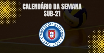 CALENDÁRIO DA SEMANA 18 E 19 DE NOVEMBRO - SUB-21