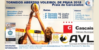 Torneios Abertos Voleibol Praia AVL/Cascais 2018