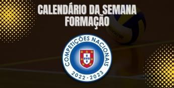 CALENDÁRIO DA SEMANA - Formação