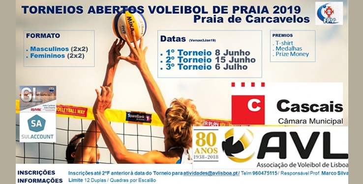 Programação Voleibol Praia AVL 2019