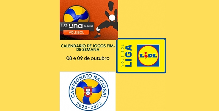 Calendário fim-de-semana 8 e 9 de outubro