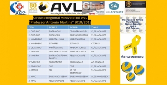 Primeiro torneio de Minivolei em janeiro